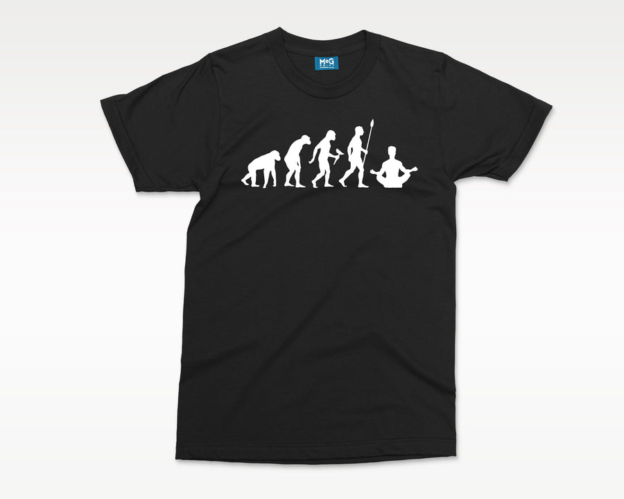 YOGA Evolution T-shirt, Yoga Meditation Shirt, Yoga Gifts, Spiritual Zen Meditation, Yoga Shirt for Men/Women, Unisex Gift