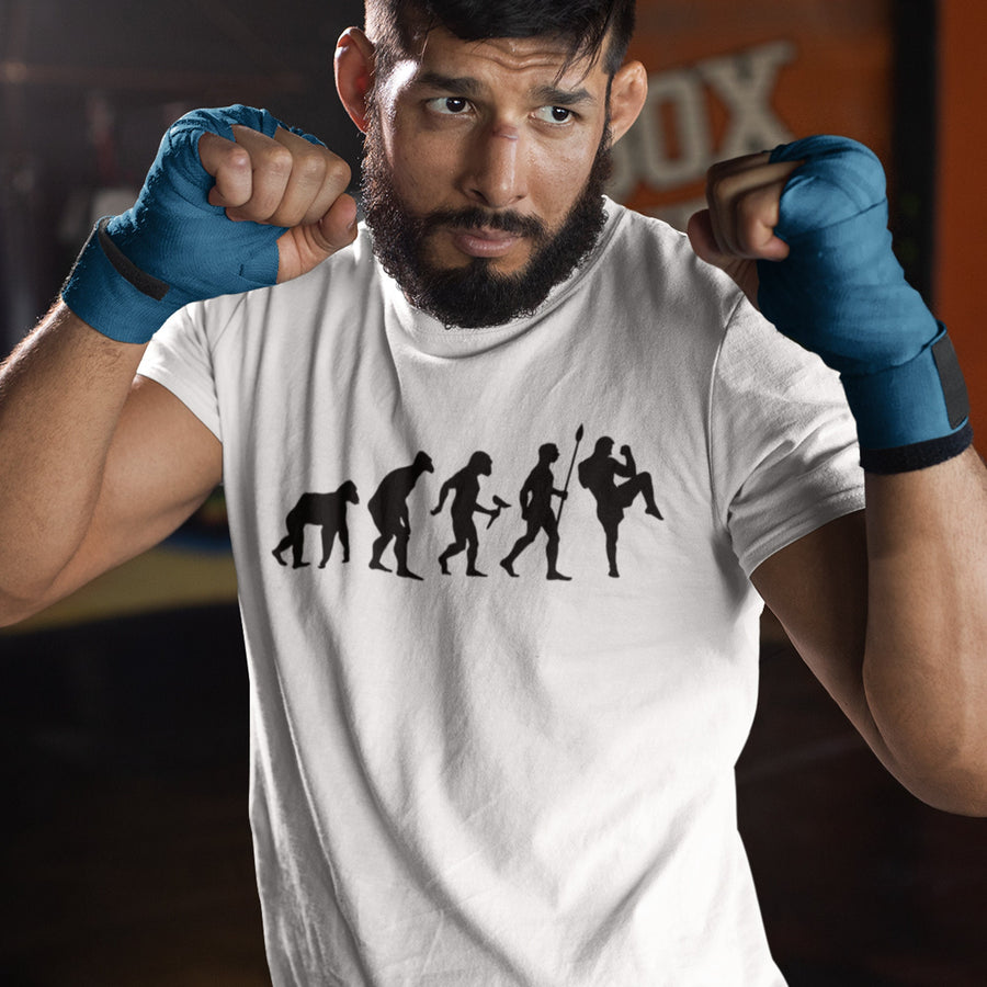 Muay Thai T-shirt, Martial Arts Shirt, Muay Thai Gift, Fighter Shirt, MMA Gift for Men/him Mixed Martial Arts Gift, Fighting Evolution