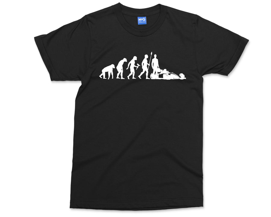Motor Racing T-shirt, Auto Racing Evolution, Racer Shirt, Racer Gifts, Formula 1 Shirt, Formual 1 Gift, Racing Gifts for Men