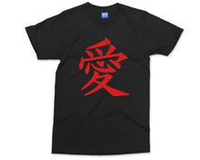 Love Kanji Japanese T-shirt Japan Calligraphy Tokyo Tee Characters Writing Tshirt Anime Manga Inspired Unisex T shirt