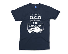 OCD Camper T-shirt, Obsessive Car Disorder Parody Tee Top, Car Lovers Fashion, Hilarious Mashup Mens Gift, Hilarious Pun