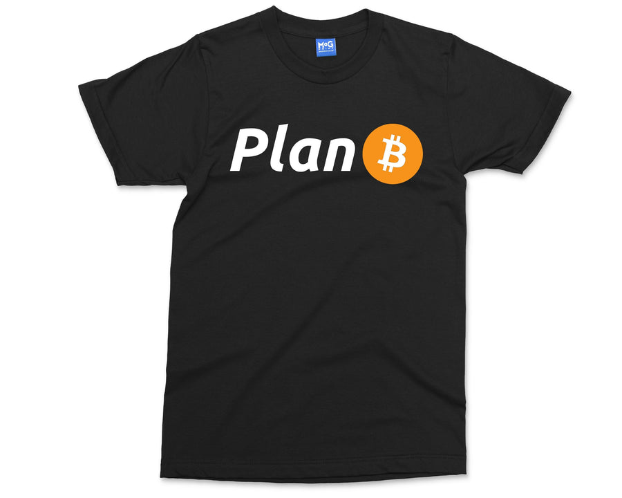 Plan B Bitcoin T-shirt, BTC Cryptocurrency Coin, Crypto Currency Traders Investors Gift, Bitcoin Gifts, Blockchain technology Unisex Top