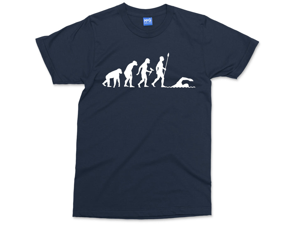 Evolution of Swimming T-shirt, Swimmer Shirt, Swimming Gifts, Diver Pool Swim Games Summer Tee Gift for Swimmer him her Friends