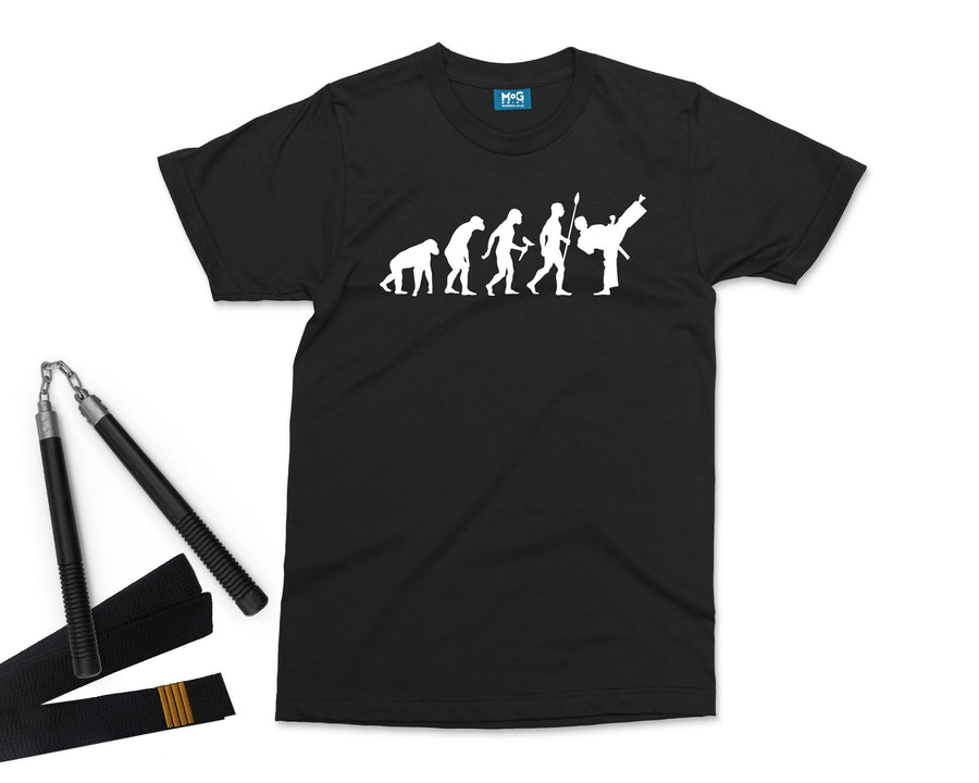 Karate T-shirt, Karate Evolution Shirt, Funny Karate Gift, Karate Kid tshirt, Martial Arts Shirt Dojo, Karate Instructor Gift Shirt UK