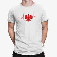 Poland Heart Pulse T-shirt, Red Eagle Polish Gift, Polish People Citizen Polska koszulka Polskie Tourist Tourism Shirt Poland Gifts Unisex