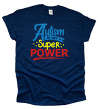 Childrens Autism Is My Super T-shirt Autistic Boys Girls Shirt Autism Awareness T-Shirt Tee Gift - All Sizes