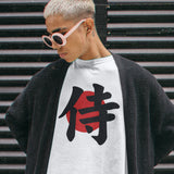 Japanese Samurai logo T-shirt Japan flag Kanji Writing, Japan Gifts, Japanese tshirt, Men's Warrior Gym Top Samurai Shirt - Unisex Tee