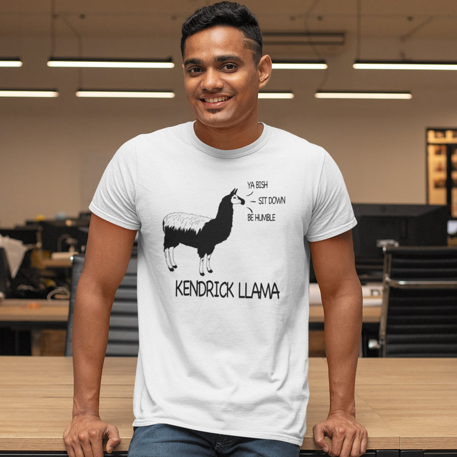 Kendrick llama T-shirt Music Funny Rapper Tee Joke Parody Llama Animal Lover Gift Unisex Birthday Shirt for him/her