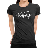 Hubby & Wifey T-Shirt Couples Matching Tees Wife Husband Cute Gift Just Married Wedding Anniversary Honeymoon Engagement Gift For Her Him