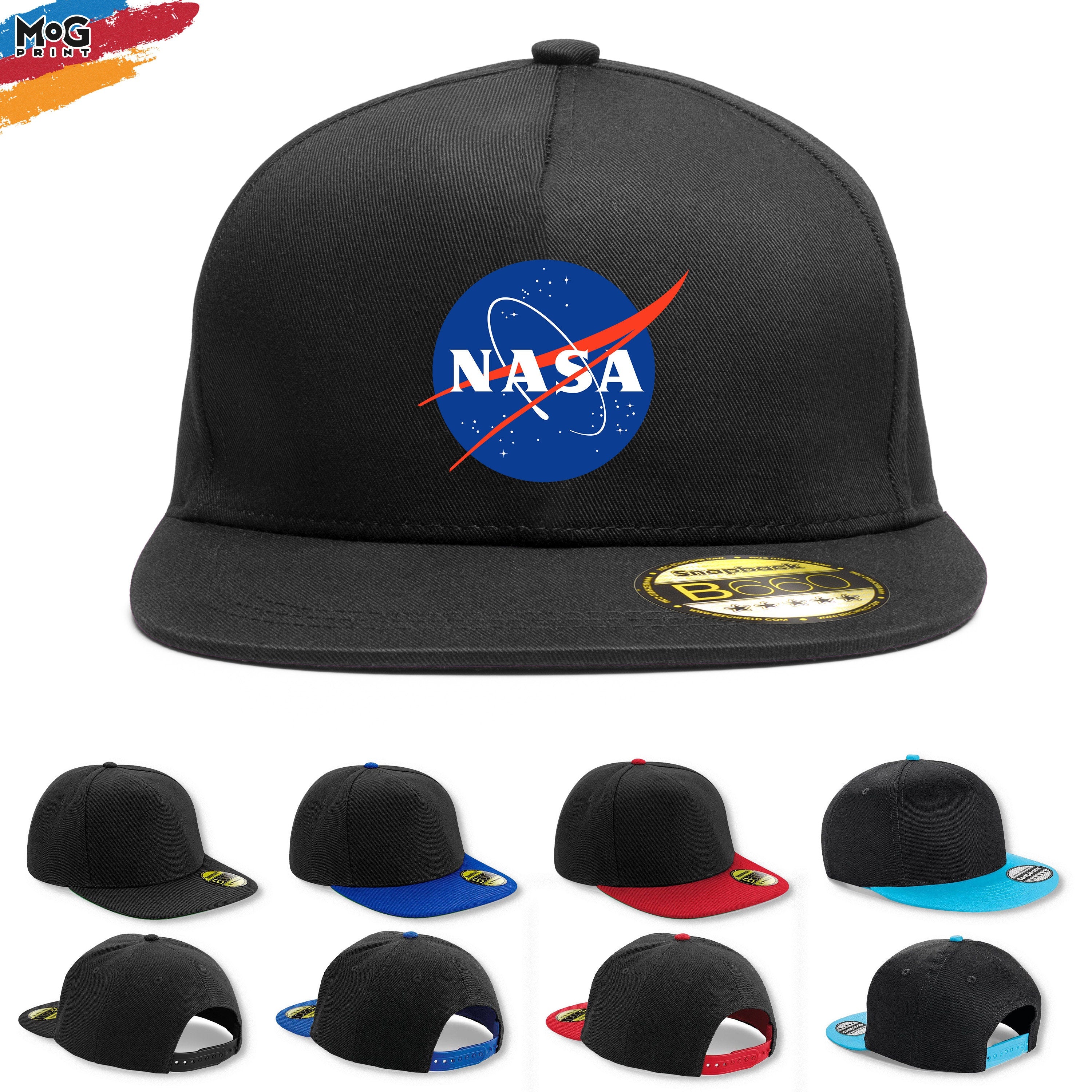 NASA Snapback Cap Space Gifts Astronomy Enthusiast Astronaut Gift Spac Mog Print