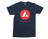 AVAX Crypto T-shirt Avalanche Cryptocurrency Trader Blockchain Investor Gift Unisex Xmas Birthday Gift Top