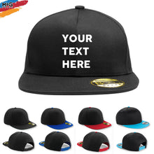 Personalised Text Logo Snapback HAT, Custom Name Message Hat, Personalised Business Company Logo, Customized Birthday Gift , Adult Hat