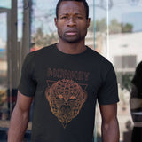 Cool Monkey Face Art T-shirt Geometric Monkey Primate Head Orangutan Monkey Artwork Gift Shirt