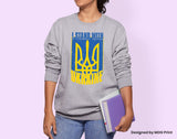 I Stand With Ukranie Sweatshirt, Ukraine Russia War Support, Peace Protest Politics Ukraine Flag, Ukranian People Citizen Jumper Men Women