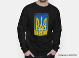 I Stand With Ukranie Sweatshirt, Ukraine Russia War Support, Peace Protest Politics Ukraine Flag, Ukranian People Citizen Jumper Men Women