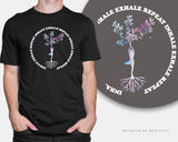 Inhale Exhale Repeat T-Shirt Spiritual Yoga Running Exercise Relaxation Inspirational Meditation Buddha Inhale Exhale Positive Mindful