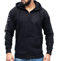 Ethereum zip hoodie, eth crypto coin, cryptocurrency gifts, ethereum hodl, defi technology, gift for coders - traders - investor Unisex