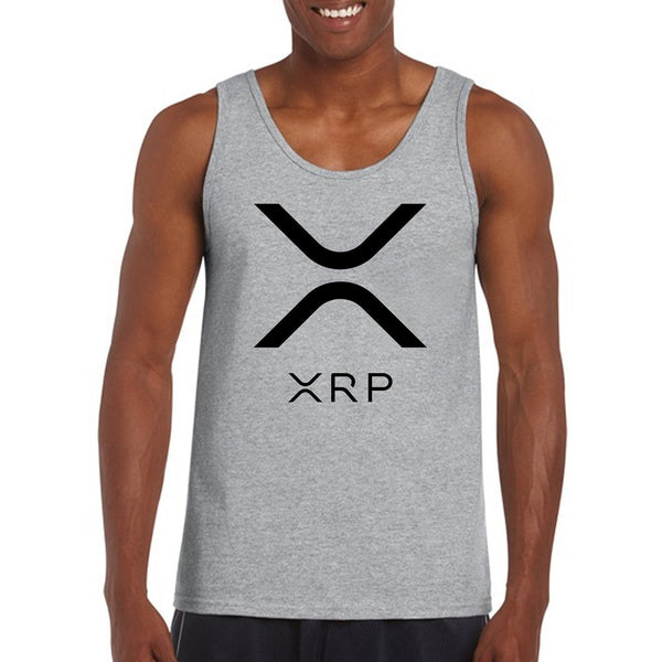 Ripple xrp vest gift for crypto investor xrp army, cryptocurrency clothing xrp merch, digital coin investor trader mens tank top
