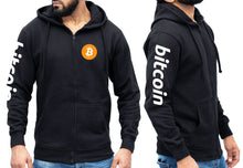 Bitcoin zip hoodie, btc cryptocurrency gift, gift for traders - investors, crypto gifts, bull market hodl, Unisex jumper size s - 2xl