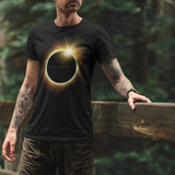 Solar Eclipse T-shirt Awakened Monochrome Sun & Moon Total Solar Eclipse Lunar Science T-Shirt Astronomy Gift