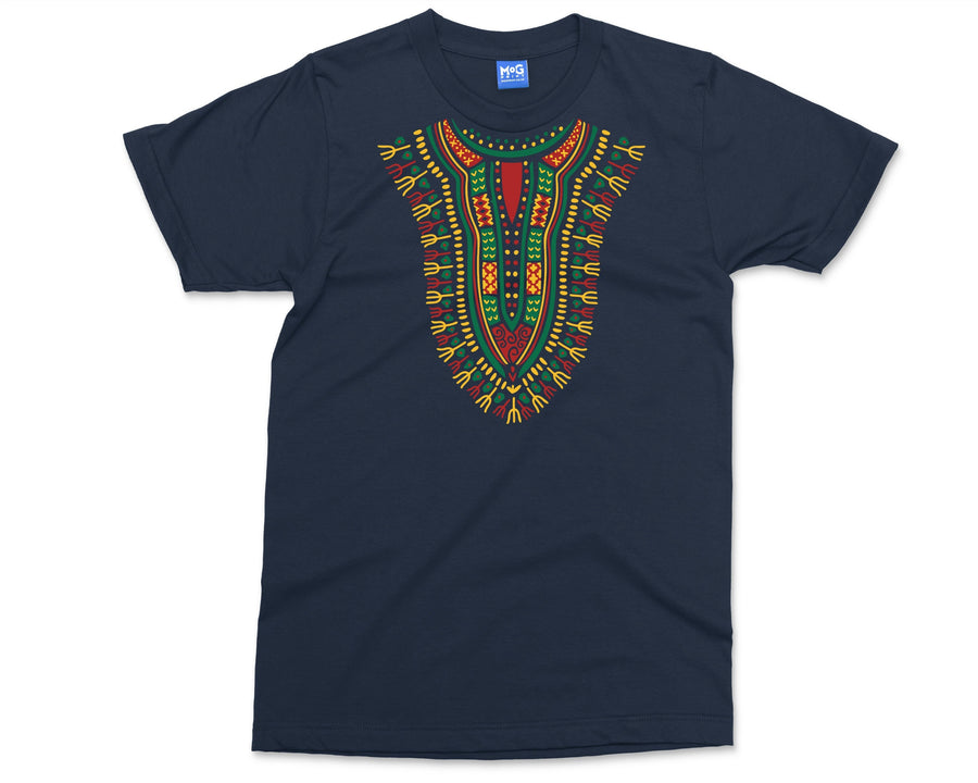 Traditional Dashiki T-shirt Fashion Design African Traditional Printed Cotton Tribal Art African Spirit Dashiki T-shirts Unisex