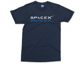 SpaceX Mirrored Logo T shirt, Space Enthusiast Gift, SpaceX Gifts, Unisex Casual Tee All Sizes