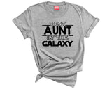 Auntie T-shirt Best Aunt in the Galaxy tee Shirt Aunty Gift for her