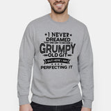 Grumpy Old Git Sweatshirt, Present For Dad, Grandad Grandpa Funny Jumper, Dad Uncle Sweater Slogan Novelty Gifts Men's Birthday Gifts