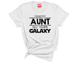 Auntie T-shirt Best Aunt in the Galaxy tee Shirt Aunty Gift for her