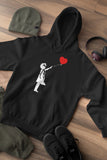 Banksy Balloon Girl Hoodie, Banksy Graffiti Art Hipster Painting Artist Cool Love Heart Artwork Graphics Gift Jumper - Unisex Gift Hoody