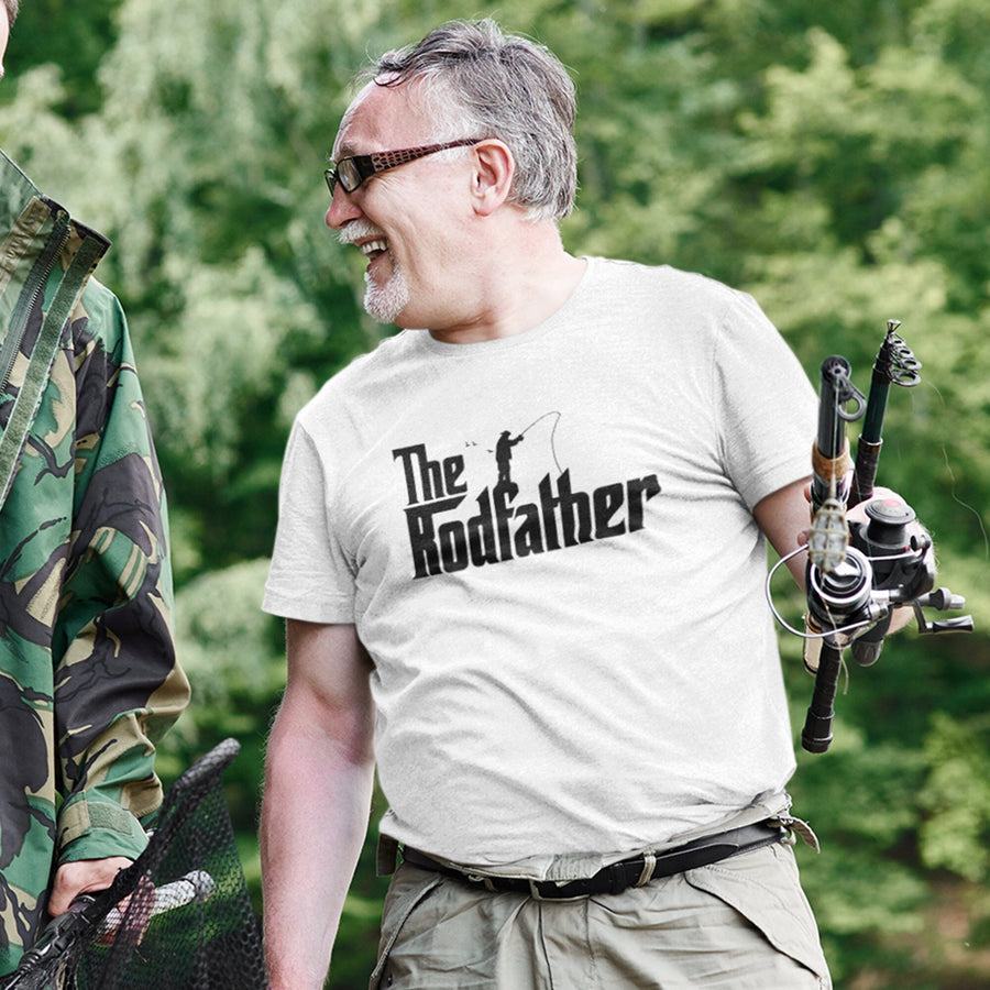 The Rodfather T-shirt Big Game Fishing Fisherman Love Fishing Funny Rod Fish catcher Sportfishing Man I love fishing shirt Gift for Father