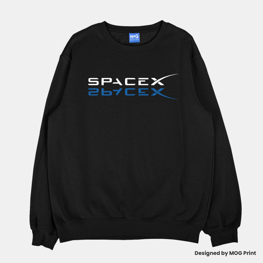 Spacex Mirrored Sweater, Cosmic Astronomy Gift, Spacex Gifts, Spacex Jumper, Spacex Sweatshirt, Space Enthusiast Gift, Unisex