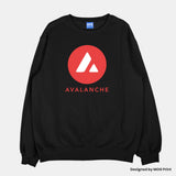 Avalanche Avax Logo Sweatshirt, Crypto Clothing Investor Trader Gift Jumper Sweater, Unisex Sizes