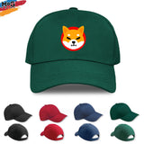 Shiba Inu Logo Baseball Cap, Shiba Crypto Investor Gift, Cryptocurrency Dog Meme Coin, Dogecoin Shiba Inu Gift, Adult Children's Hat