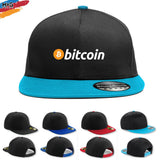 Bitcoin Logo Snapback Hat, Bitcoin Hat, Btc Crypto Currency Coin Logo, Bitcoin Cryptocurrency Trader Investor Gift, Adult Unisex Hat Cap