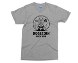 Dogecoin Rocket Ship Logo T-shirt Much Wow Meme Joke Funny Crypto Currency Shirt Elon Musk DOGE Coin Investor Trader Gift Present - Unisex