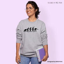 Snooker Pool Sweatshirt Evolution Of Man Billiards Player Jumper For Pool & Snooker Players' Gift Unisex