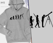Funny Astronomy Telescope Galaxy Hoodie Jumper, Astronomer Space Apparel Geek Gift Astrophysics, Outer Cosmic Space Scientists