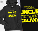 Funny Best UNCLE Hoodie, Star Wars Inspired Hoody, Funny birthday Present Awesome Uncle Mens Gift for him Unisex Jumper