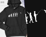 Fishing evolution Hoodie, Fisherman Gift, Fisherman Hoody, fishing gifts for men, Fathers Day Gift, Hoodie for dad, gift for dad