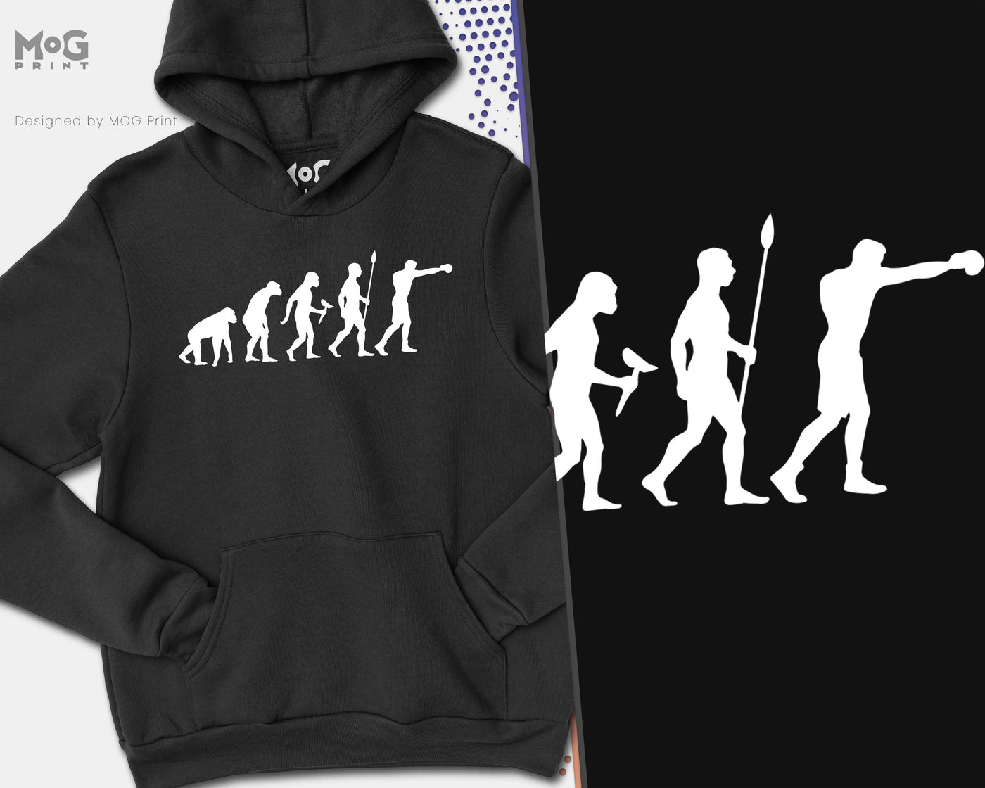 Boxing Evolution Hoodie, Funny Boxing Shirt, Fighter Gift, Gift for Boxer, Boxing Lover, Boxing Gifts, GYM Training Shirt for him