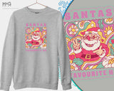 Santa's Favourite Ho Sweatshirt Funny Xmas Gift Christmas Naughty Santa Joke Womens Xmas Funny Christmas Dirty Santa Graphic Sweater