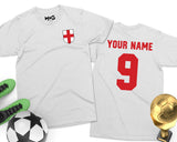 England Football Shirt, Mens, Womens, Kids, Name & Number Personalised tshirt England Football Cup English Supporters UK Football Shirts