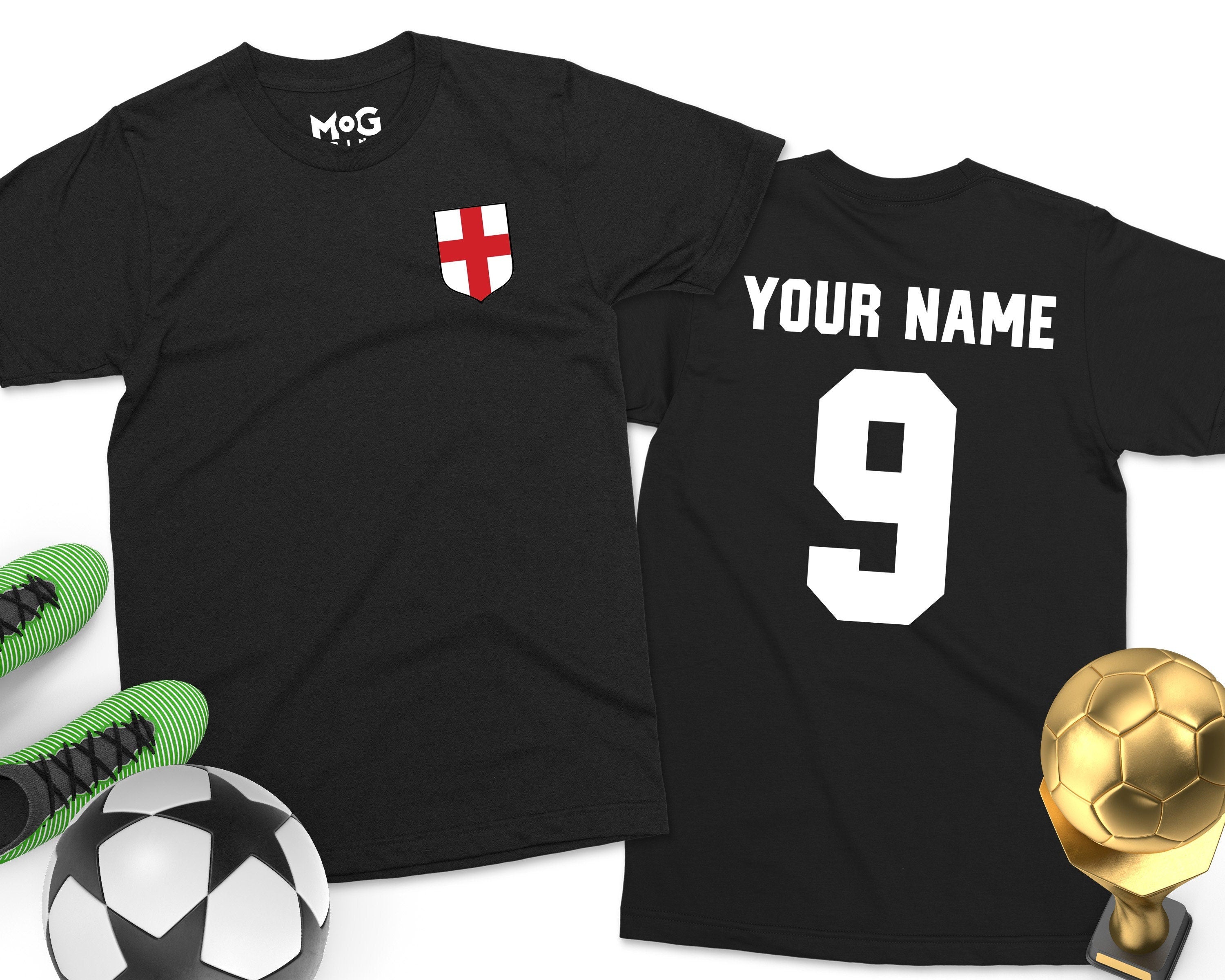 England Football Shirt, Mens, Womens, Kids, Name Number