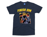 FINISH HIM Will Smith Slap T-shirt, Chris Rock Smack Meme Joke, Funny tshirt for Him Her, Will Smith Chris Rock Comic Parody, Unisex Top