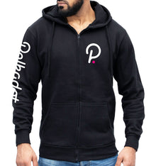 Polkadot Logo Crypto ZIP Hoodie, DOT Cryptocurrency Coin, Blockchain Technology, Crypto Gifts, Gift for Traders, Investor Gift, Unisex