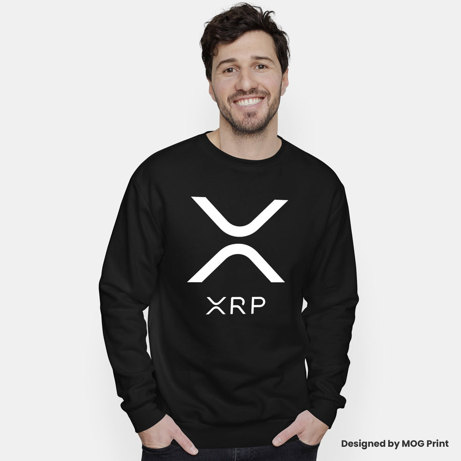 XRP Ripple Logo Hoodie & Sweatshirt, Crypto Coin HODL, Bull Moon Market, Traders - Investors - Miners, Cryptocurrency Jumper Unisex