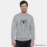 Retro Spider Graphic Sweatshirt, Superhero Inspired Sweater, Ideal Gift Shirt For Him, Graphic Design Print, Women Men's Jumper Sweater