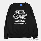 Grumpy Old Git Sweatshirt, Present For Dad, Grandad Grandpa Funny Jumper, Dad Uncle Sweater Slogan Novelty Gifts Men's Birthday Gifts