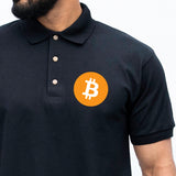 Bitcoin Logo Polo Shirt, Btc Cryptocurrency Coin, Crypto Currency Gift For Trader - Investor, Bitcoin Tech Trading Lover, Unisex Top